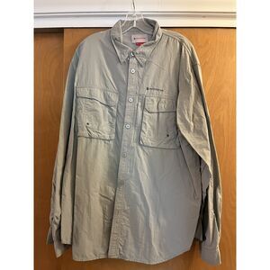 Reddington Men’s Fishing Long Sleeve Shirt 2XL Light Grey